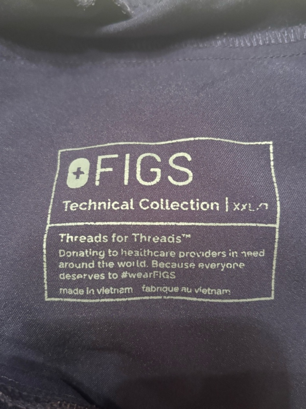 Men’s Figs Technical Jogger Scrub Pants XXL Navy Blue - Picture 4 of 5